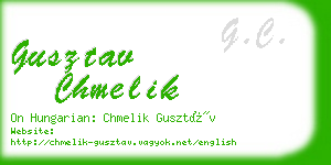 gusztav chmelik business card